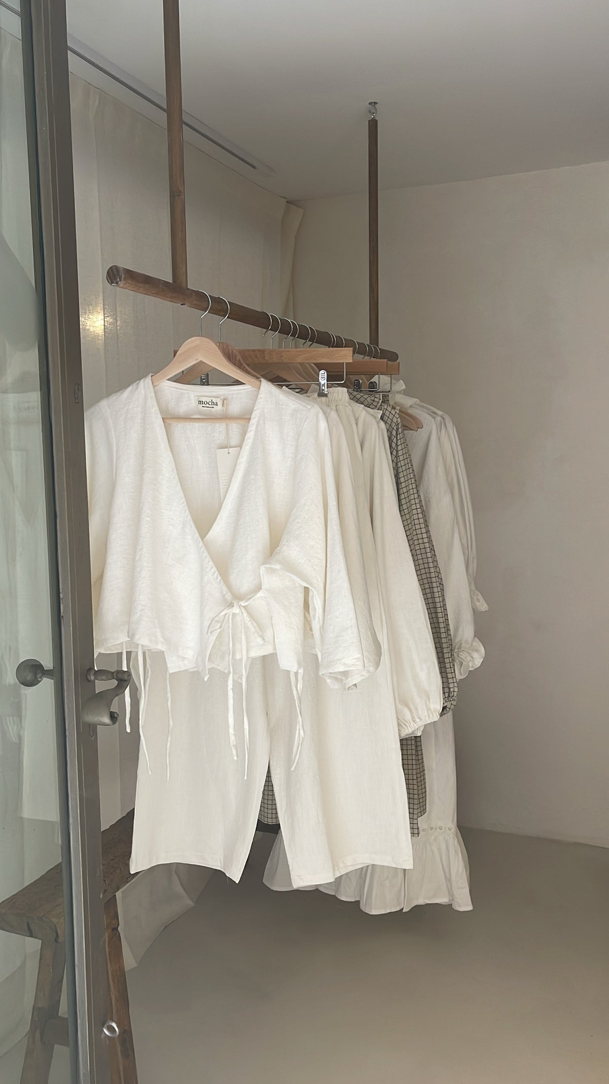 Selma Wrap Kimono - Natural Ramie Cotton