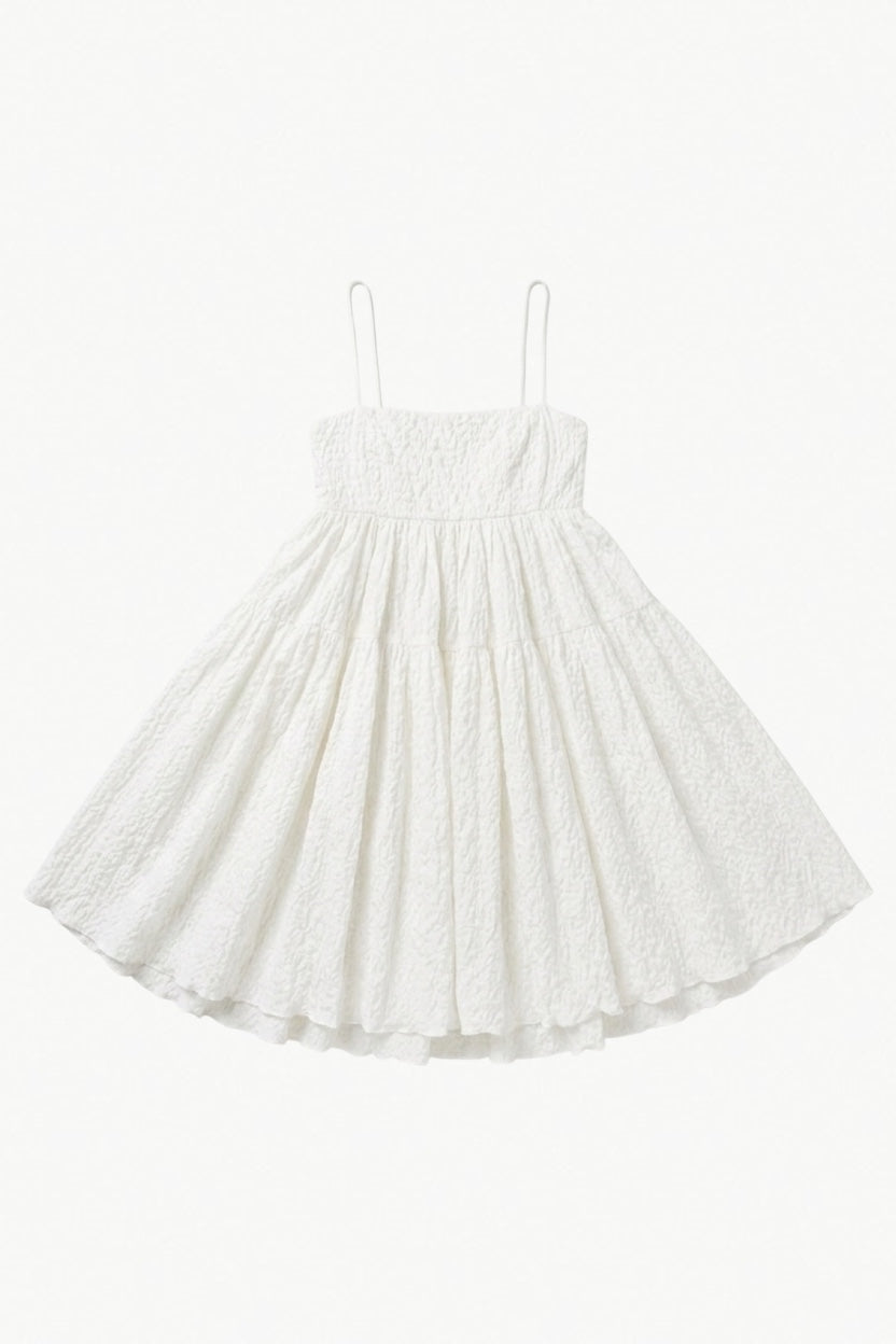 Prélude Dress - White Powder Cotton