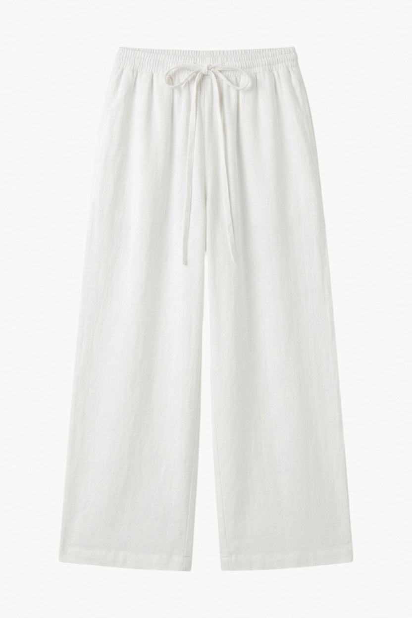 Selma Pants - Natural Ramie Cotton
