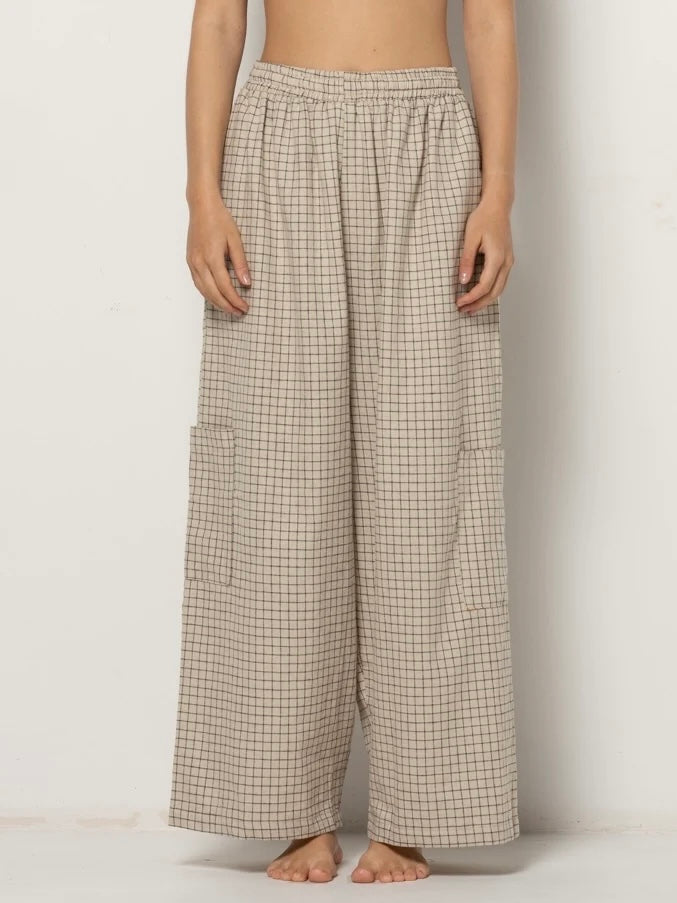 Tilda Pants - Checkered Hemp Organic Cotton