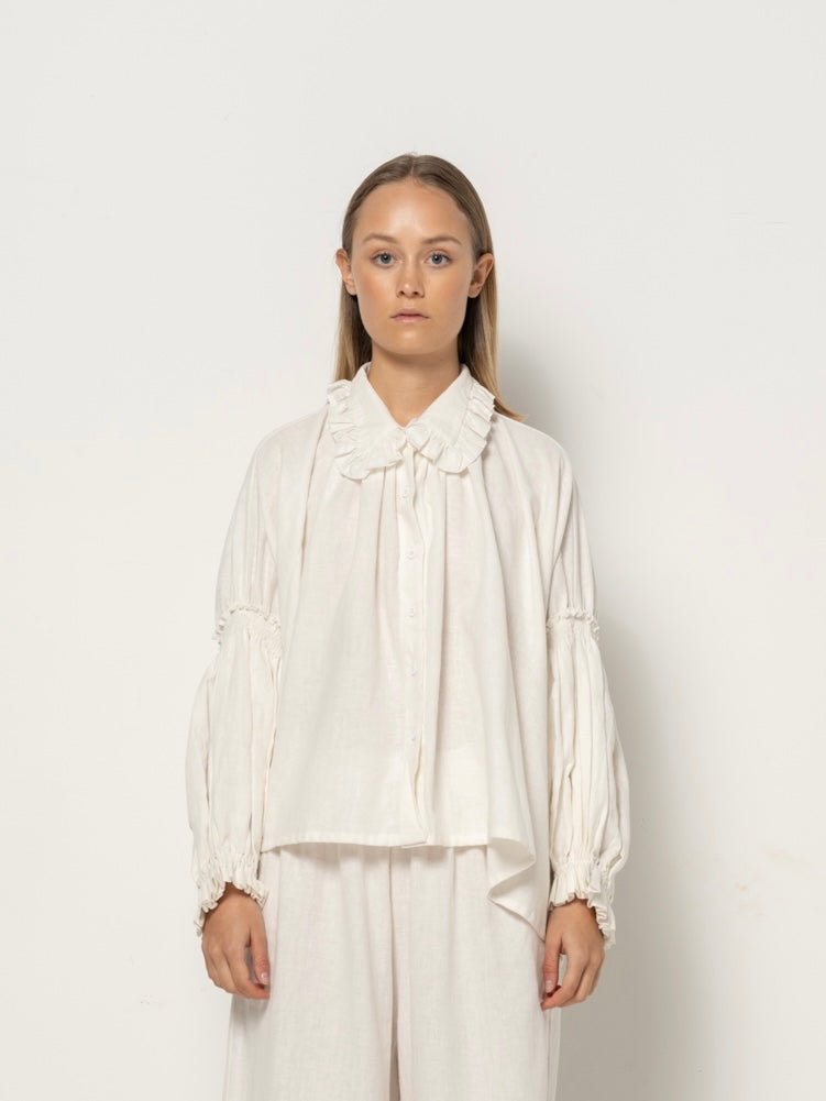 Yolinda Blouse - Natural Dye Hemp Organic Cotton