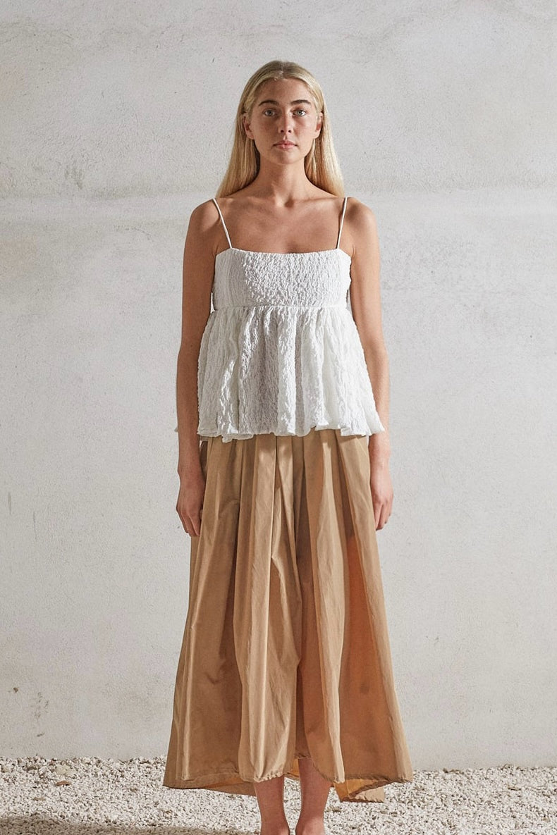 Prélude Top - White Powder Cotton