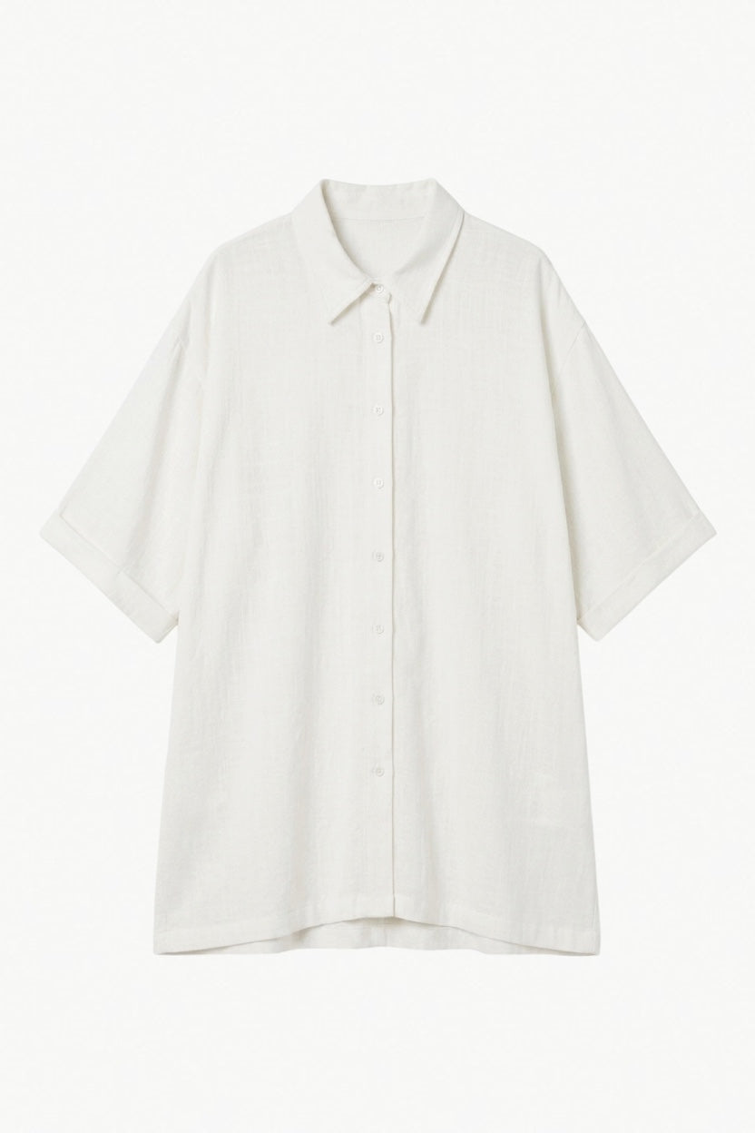 Eli Shirt - White Cotton