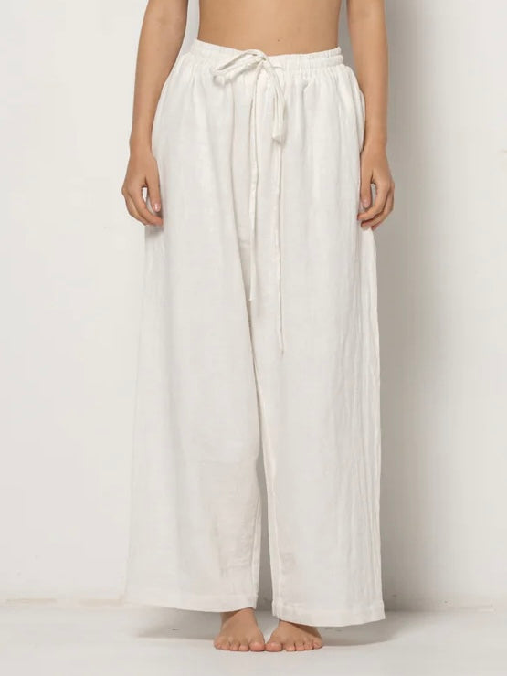 Selma Pants - Natural Ramie Cotton