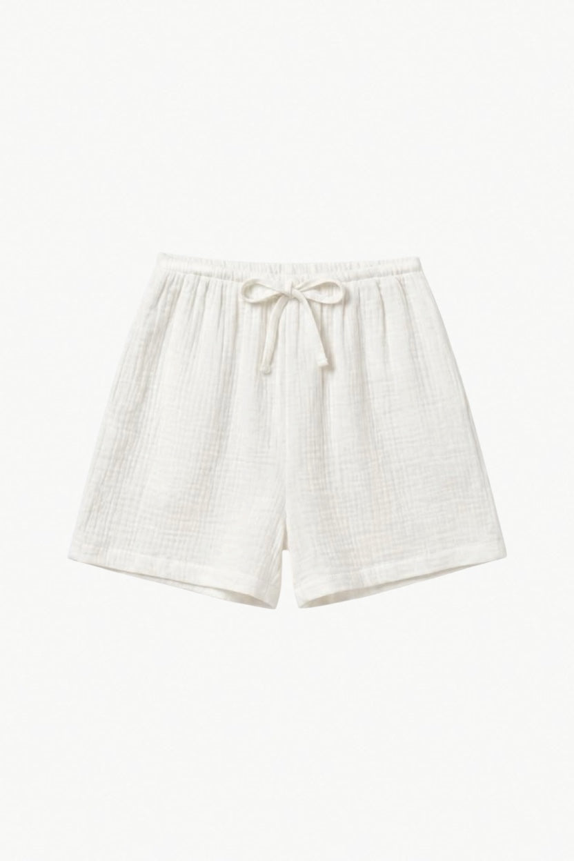 Eli Shorts - White Cotton