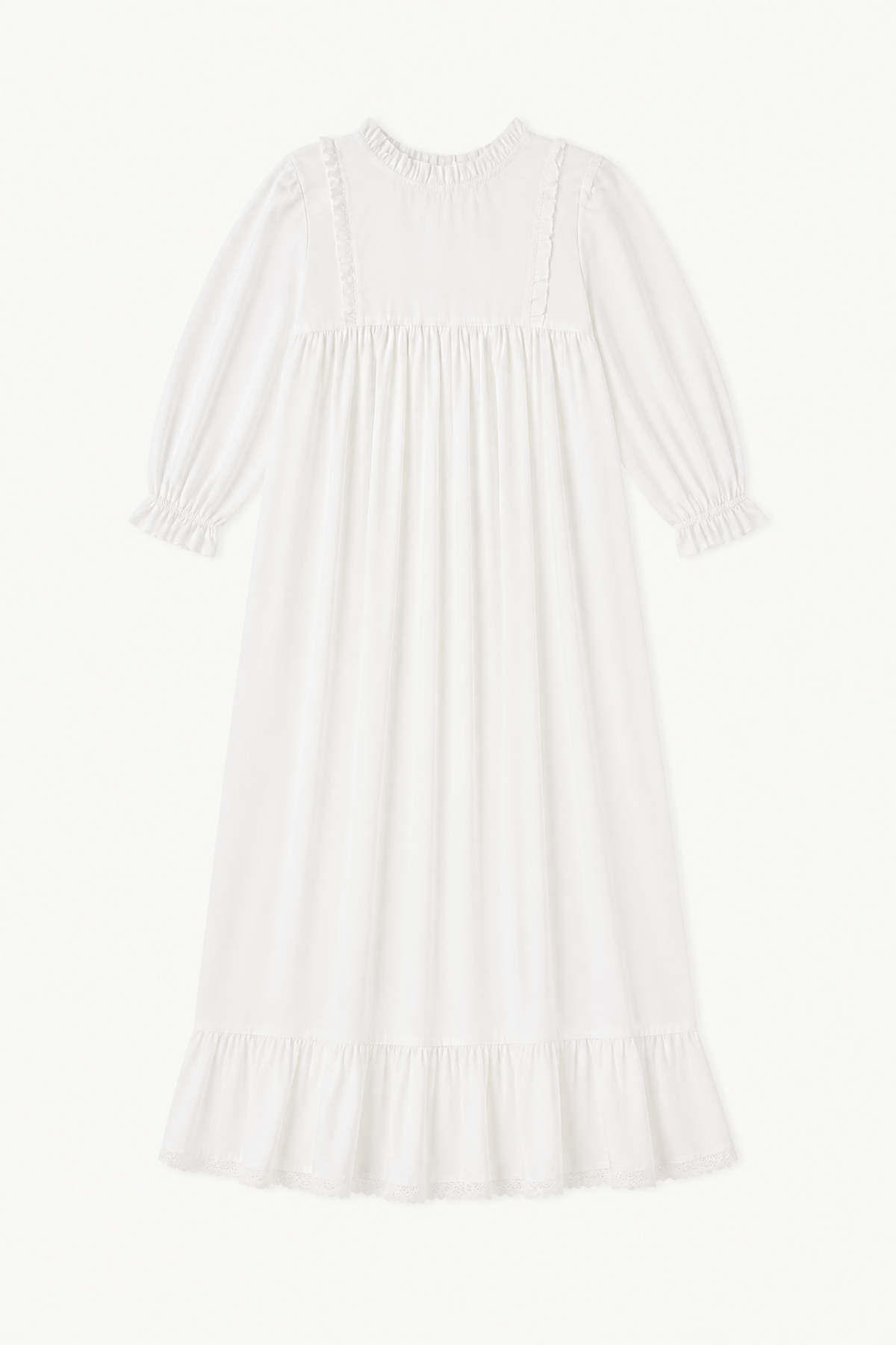Minimalist flat lay of MOCHA La Robe Noblesse, highlighting the pure cotton structure and majestic flowing silhouette.