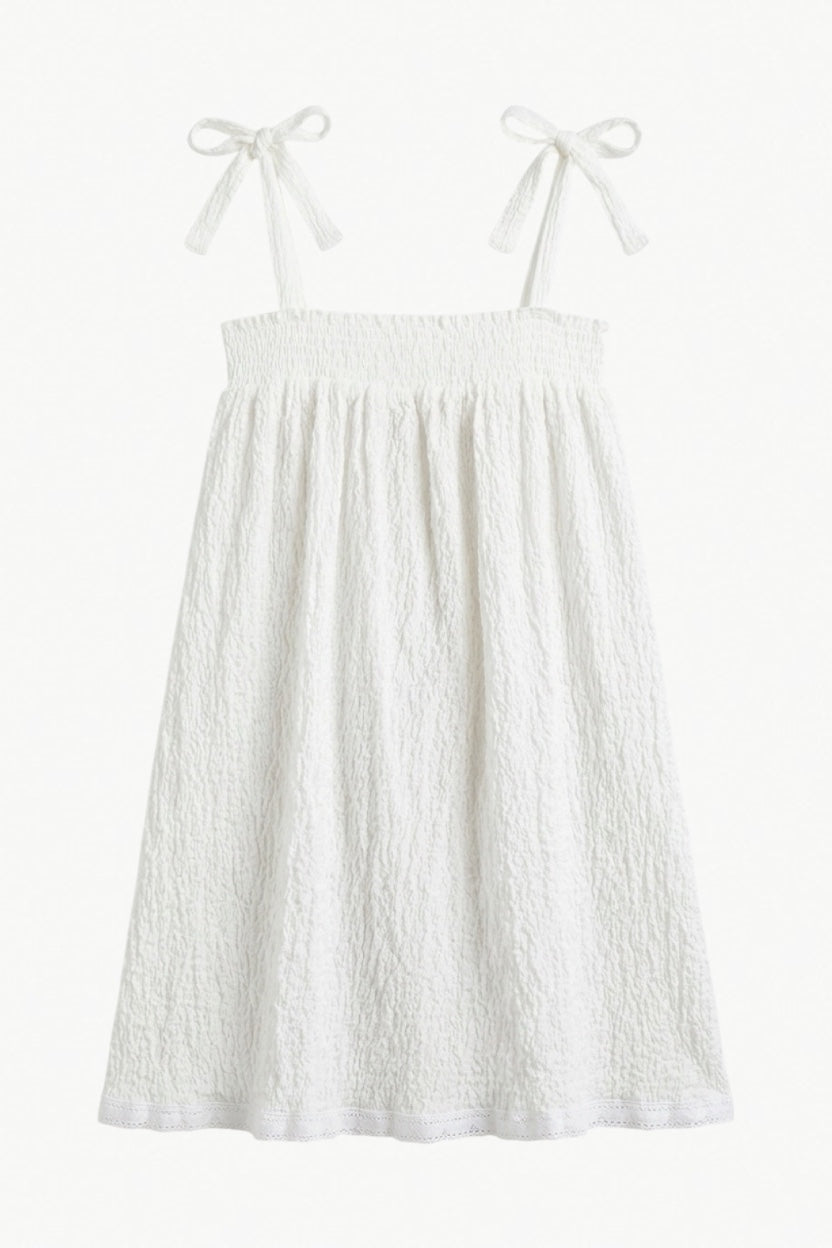Étienne Dress - White Powder Cotton