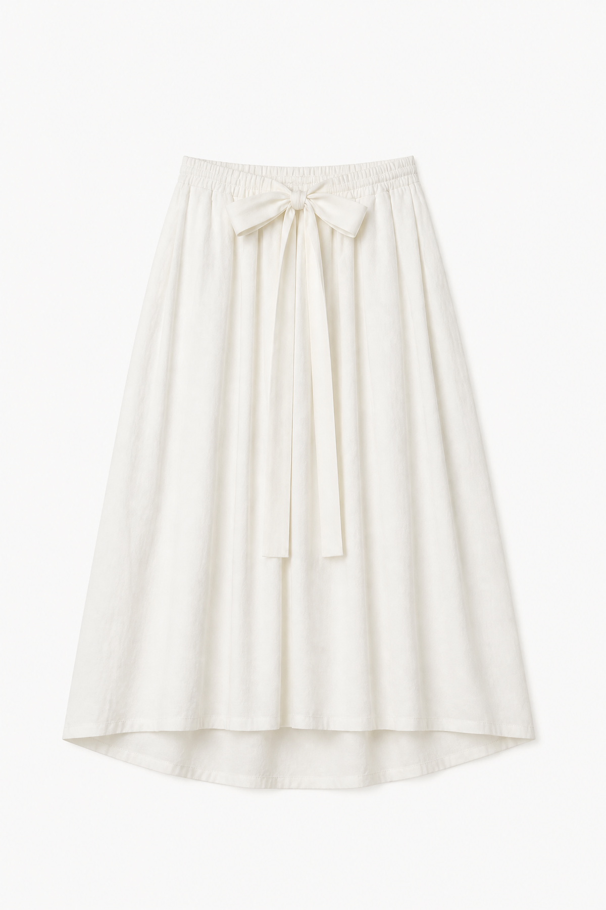 Ballade Skirt - White Ramie Cotton