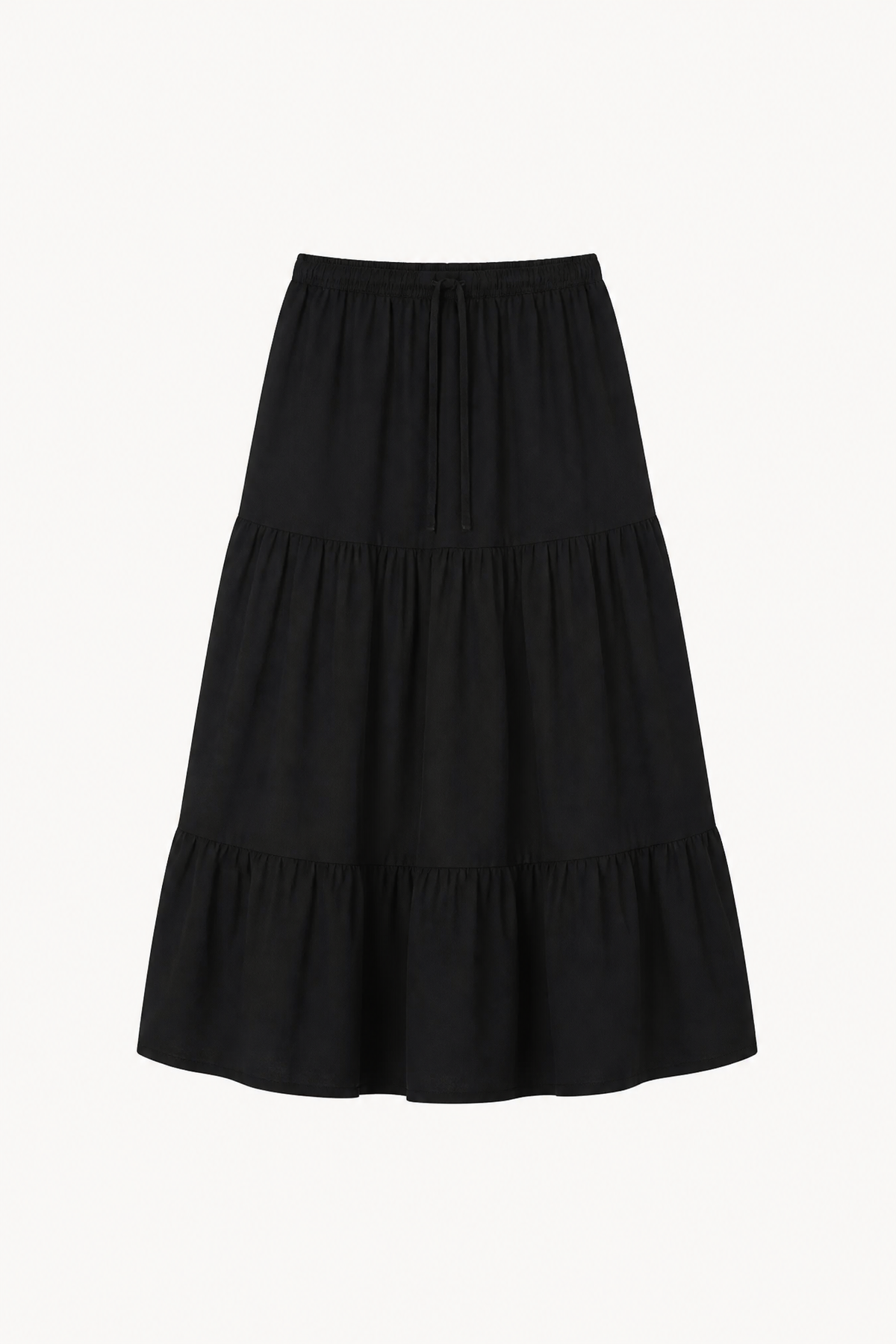 Rose Skirt - Black Cotton
