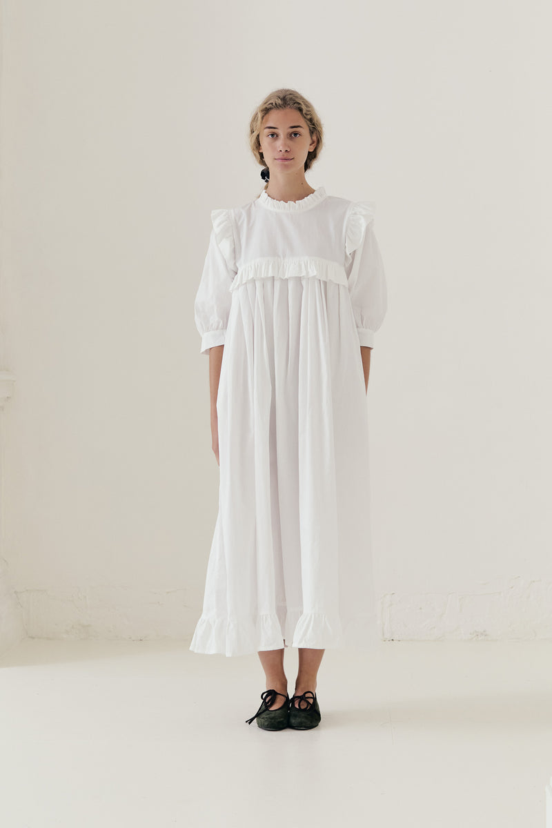  Majestic editorial lookbook image featuring La Robe Monique, embodying pure elegance that whispers of palace halls.